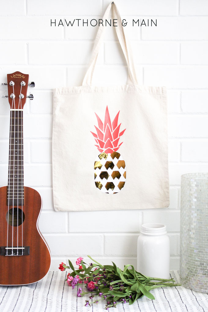 DIY Pineapple Pool Bag - Giggles Galore