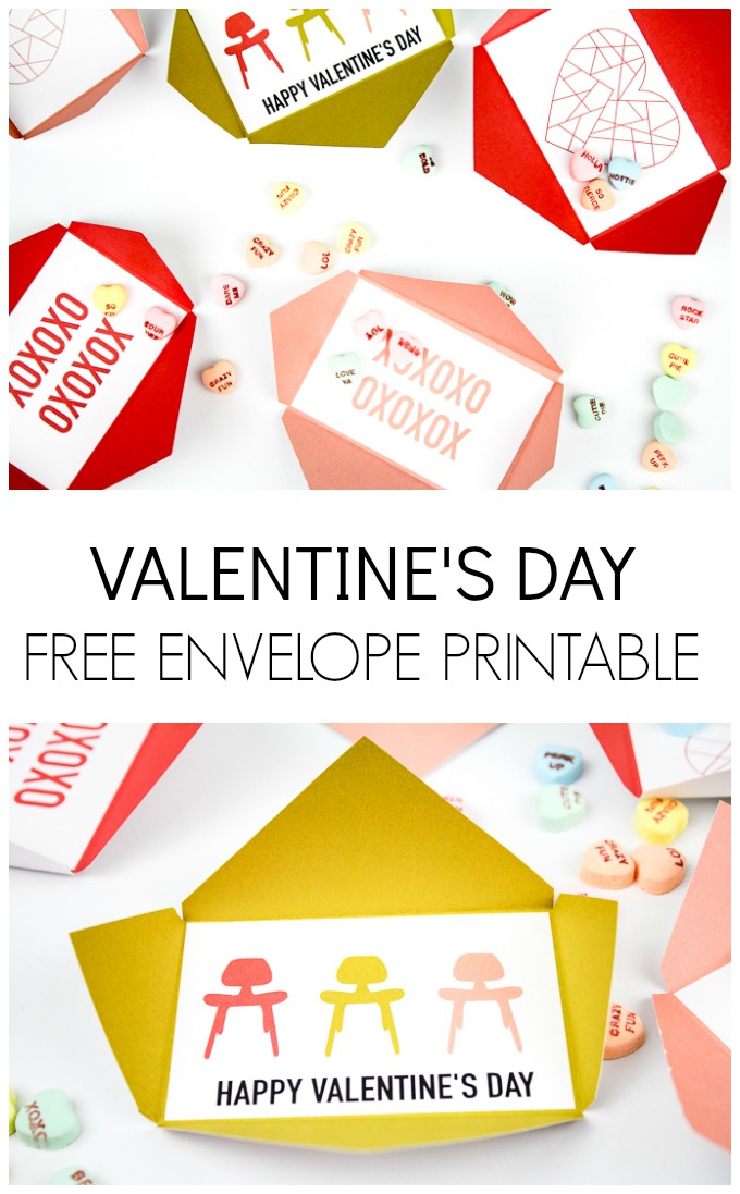 Valentine Envelopes FREE Printable HAWTHORNE AND MAIN